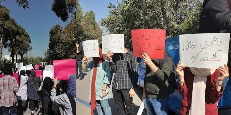 الاحتجاج على القيود الجديدة المتعلقة بفرض الحجاب قسرًا