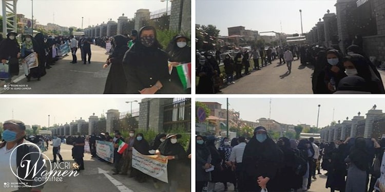 احتج المتقاعدون وأصحاب المعاشات مرة أخرى يوم الأحد 16 مايو 2021 في طهران 