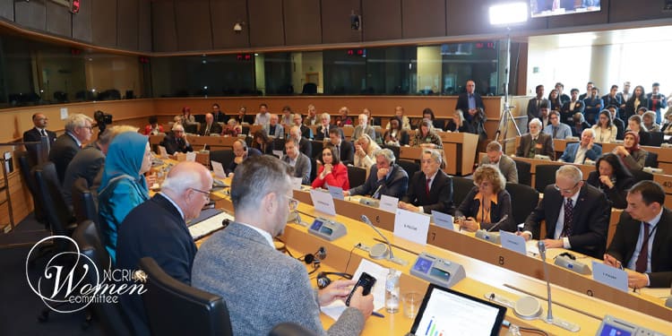في مؤتمر بالبرلمان الأوروبي بعنوان "إيران: آفاق التغيير وسياسة الاتحاد الأوروبي" 