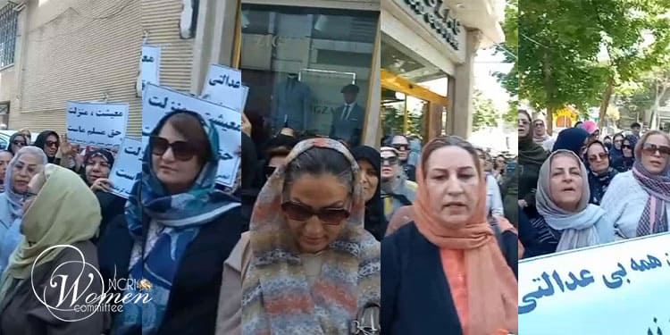 متقاعدون والمتقاعدات يحتجون في 7 مدن إيرانية