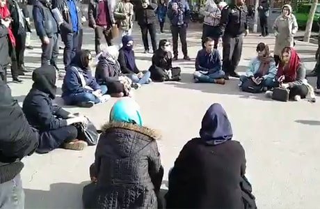 تجمع دانشجویان دانشگاه تهران روز دانشجو ۱۷ آذر ۹۷