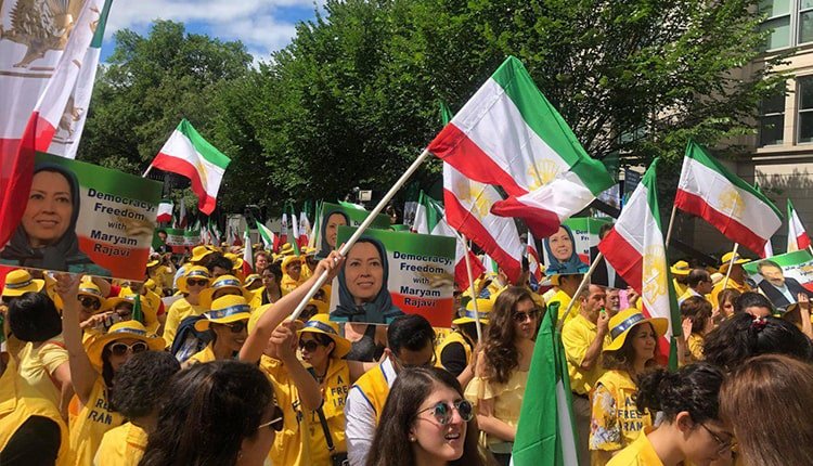 تظاهرات ایرانیان مقیم آمریکا در واشینگتن