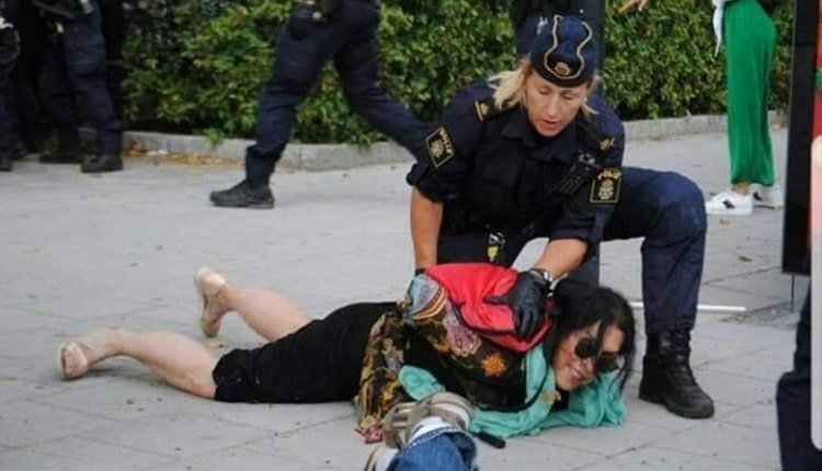 دستگیری زنان ایرانی توسط پلیس سوئد