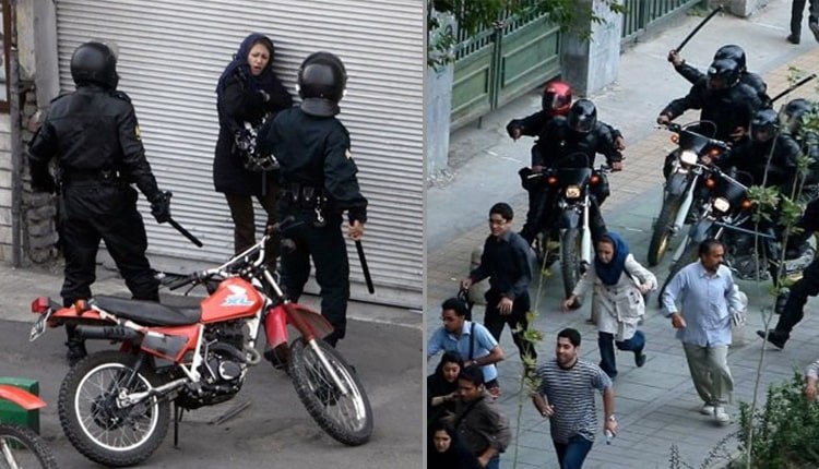 صحنه های ضرب و شتم فعالین زن ایرانی یادآور سرکوب زنان در خیابانهای تهران بود