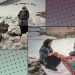 زنان زلزله زده در سرمای زمستان برای دریافت چادر توسط سپاه اخاذی می شوند