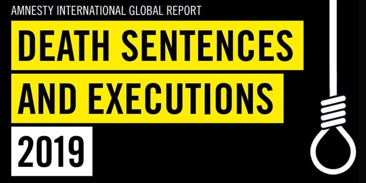 گزارش ۲۰۱۹ عفو:‌ ایران دومین کشور جهان در استفاده از مجازات اعدام