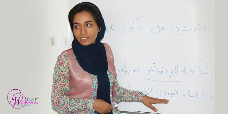 زهرا محمدی، فعال مدنی و معلم زبان کردی