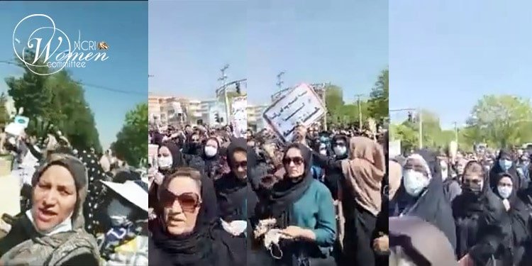 زنان شجاع شهرکرد در صف مقدم اعتراضات آب
