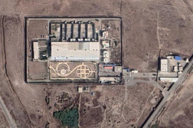 Photo satellite de la prison de Qarchak - Carte Google