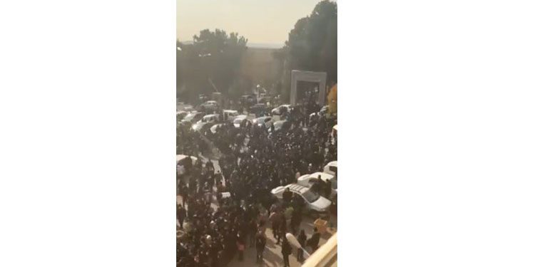 Studentenkundgebung an der Melli Universität in Teheran