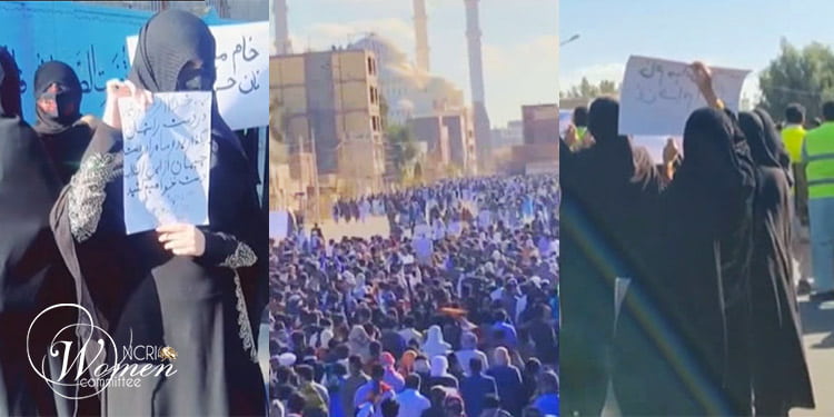 Des femmes défilent à Zahedan, en scandant "Avec ou sans hijab, nous allons faire la révolution".