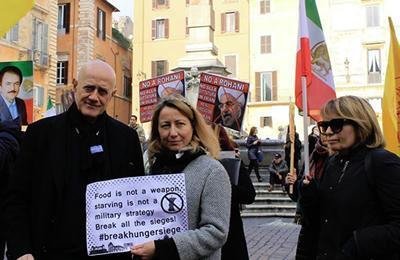Women actively speak out against Rouhani's visit to Europe