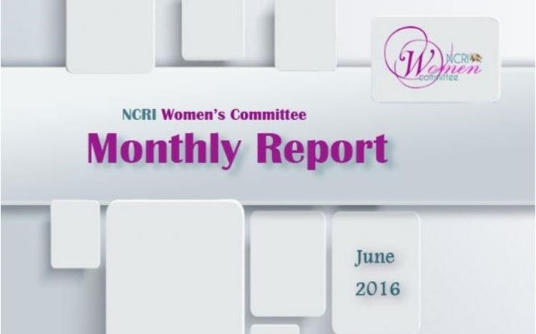 NCRI Women's Committee Monthly Report - June 2016