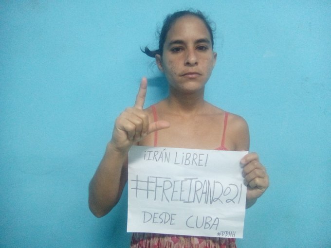 AnaIris from Cuba, a former political prisoner and a human rights activist