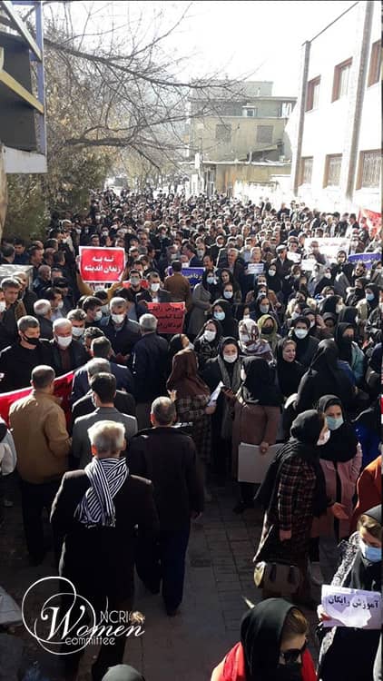 The third day of nationwide protests by teachers across Iran