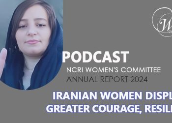 How did the courage and resilience of Iranian women evolve in the past year?